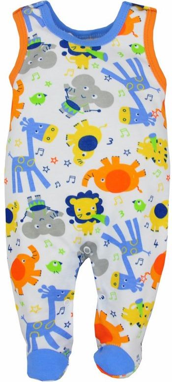 Kojenecké dupačky Bobas Fashion Zoo modré Modrá 56 (0-3m) - obrázek 1