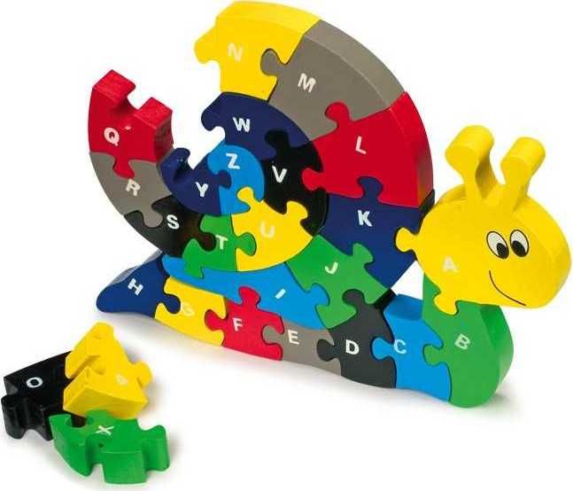 SMALL FOOT BY LEGLER Small Foot Vkládací Puzzle šnek - obrázek 1