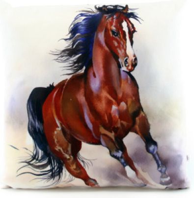 Polštářek 33 x 33 cm kůň - obrázek 1