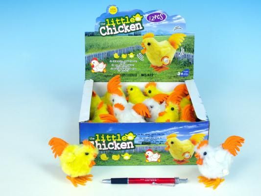 Slepička plyšová 8cm na klíček 2barvy - obrázek 1
