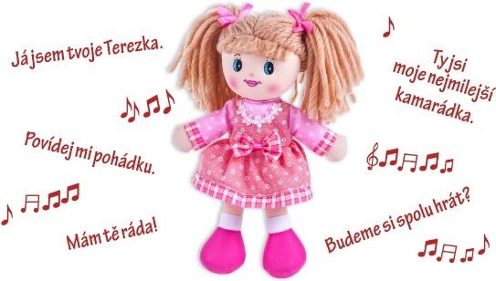 Teddies Panenka Terezka hadrová plyš 30cm česky mluvící na kartě - obrázek 8