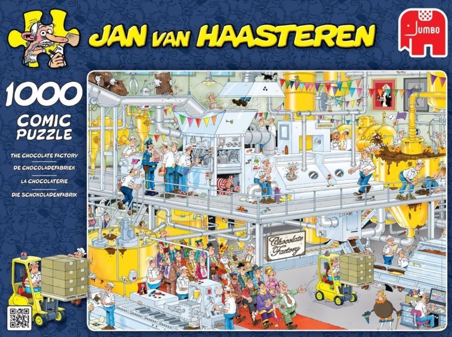 JUMBO Puzzle Továrna na čokoládu 1000 dílků - obrázek 2