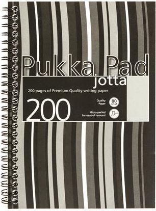 Blok "Navy Jotta", A5, černá, linkovaný, 100 listů, spirálová vazba, PUKKA PAD - obrázek 1