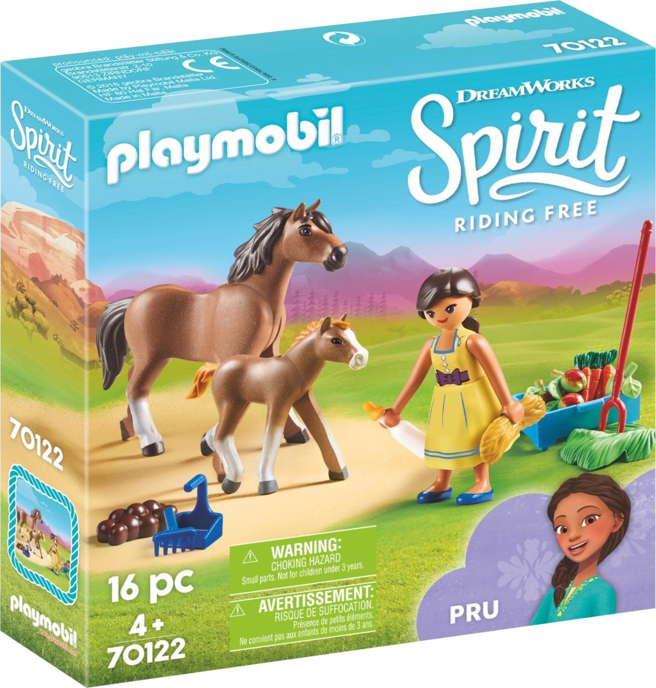 PLAYMOBIL Próza s koněm a hříbětem 70122 - obrázek 1