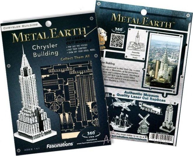 METAL EARTH 3D puzzle Chrysler Building - obrázek 2