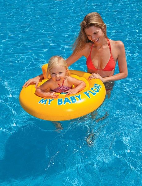 Intex Nafukovací plavátko žluté, kulaté, 70 cm - obrázek 2