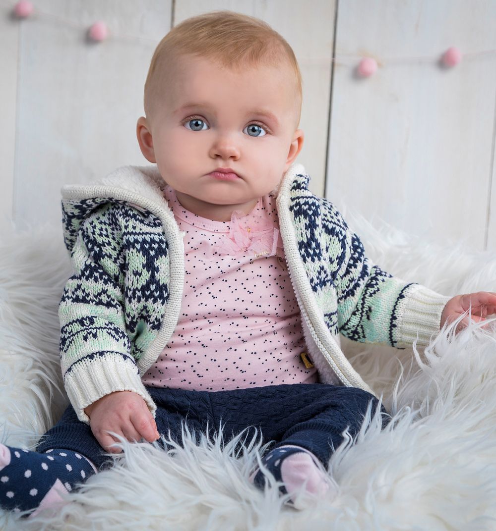 Kojenecký termo svetr  DIRKJE LITTLE LADY zelený Velikost: 62 - obrázek 4