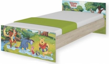 Dětská junior postel Disney 180x90cm - Medvídek PÚ a kouzelný les - obrázek 1