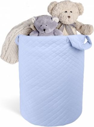 Box na hračky Velvet lux Miminu, prošívaný - modrý - obrázek 1