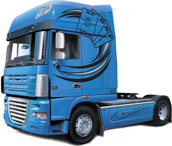 ITALERI Model Kit truck 3933 - DAF XF105 Space America (1:24) - obrázek 3