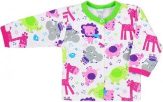 Kojenecký kabátek Bobas Fashion Zoo zelený pro holky, Zelená, 68 (4-6m) - obrázek 1