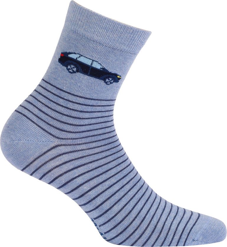 Chlapecké vzorované ponožky WOLA AUTO modré Velikost: 39-41 - obrázek 1