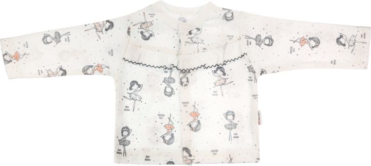 Mamatti Mamatti Bavlněná košilka Baletka - bílá 56 (1-2m) - obrázek 1