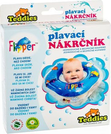Teddies Flipper/Kruh 48439 Plavací nákrčník červený v krabici 17x20cm 0+ - obrázek 4