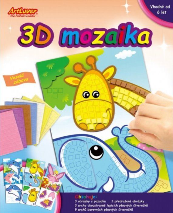 ARTLOVER 3D Mozaika - sada 3ks - obrázek 1
