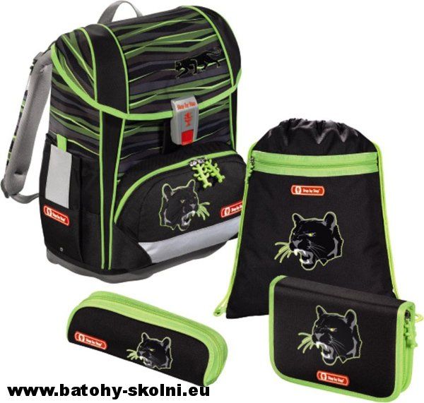 Školní aktovka Hama 4 dílný set Step by Step Light 2 Černý panter - Doprava Zdarma - obrázek 1