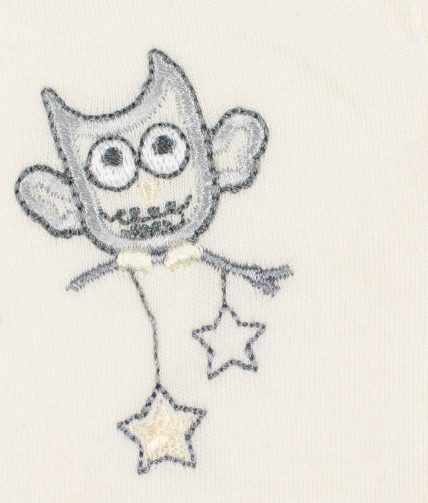 Kojenecké celorozepínací body New Baby Owl béžové 68 (4-6m) - obrázek 2