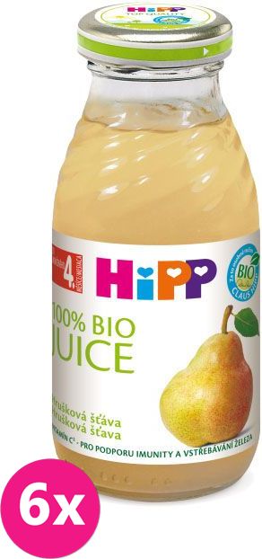HIPP BIO Hrušková šťáva 6 x 200 ml