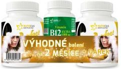 Nutricius Perfect HAIR gold methionin + biotin 2x90 tablet + dárek Vitamin B12 extra 1000 µg - obrázek 1