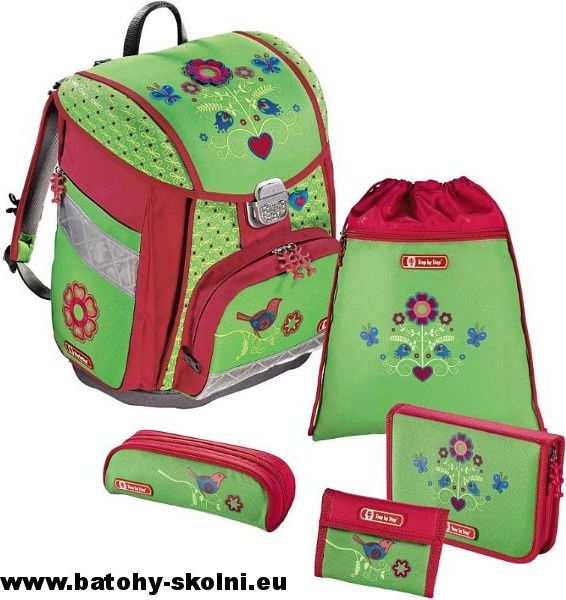 Školní aktovka Hama 5 dílný set Step by Step Country Flower - Doprava Zdarma - obrázek 1