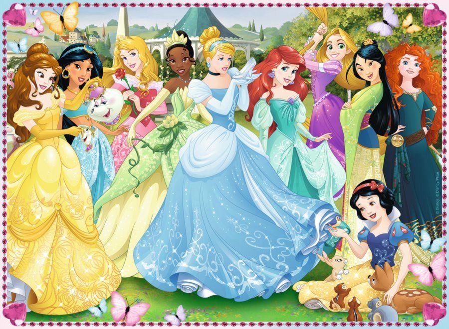 RAVENSBURGER Puzzle Disney princezny: Okouzlující princezny XXL 100 dílků - obrázek 1