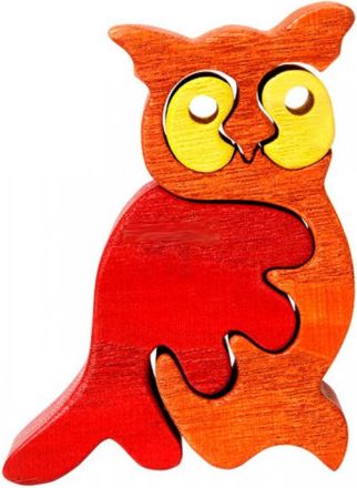 FAUNA Dřevěné puzzle Sova malá - obrázek 1