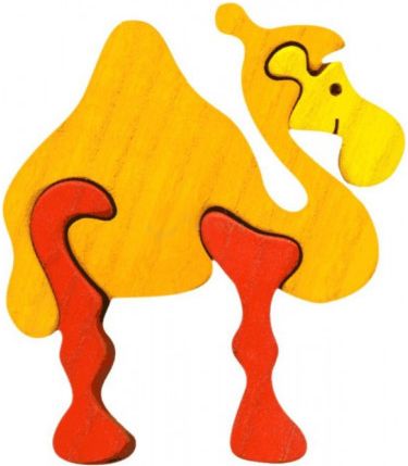 FAUNA Dřevěné puzzle Velbloud malý - obrázek 1