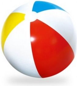 Míč nafukovací barevný 41cm v sáčku 2+ - obrázek 1