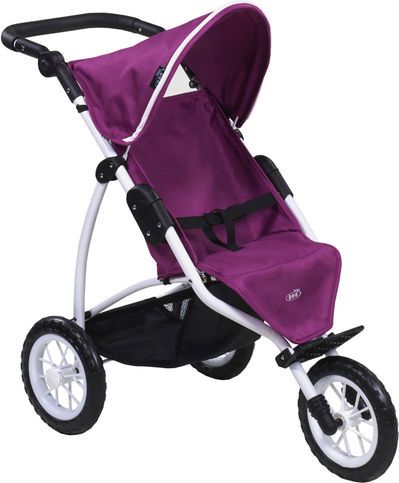 EUROACTIVE Kočárek na panenky Bob Jogger Cool Berry - obrázek 1