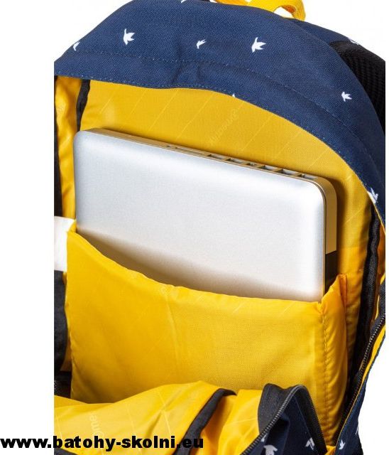 Studentský batoh Meatfly Basejumper 5 Birds Navy Black - Doprava Zdarma - obrázek 4