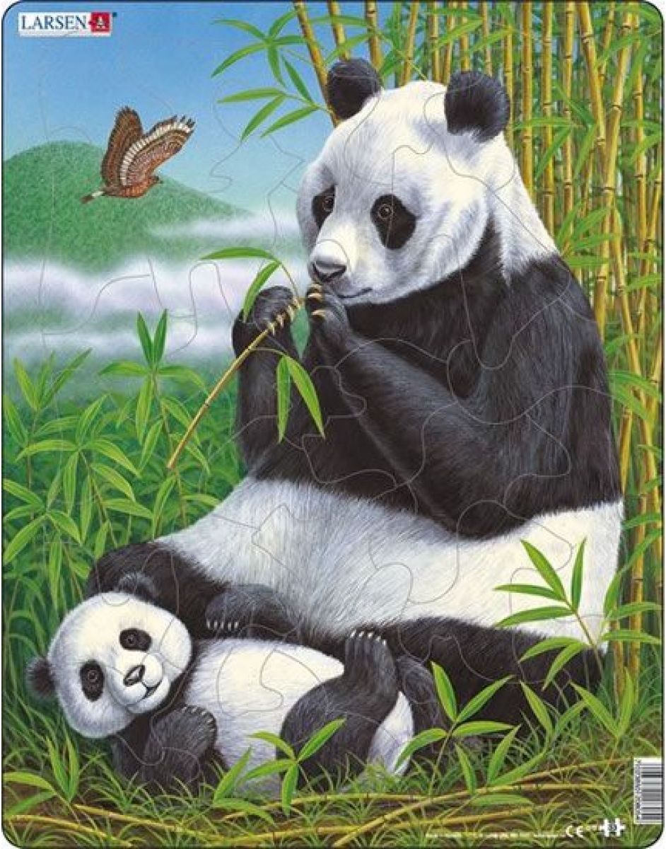 Larsen Panda s mládětem 33 dílků - obrázek 1