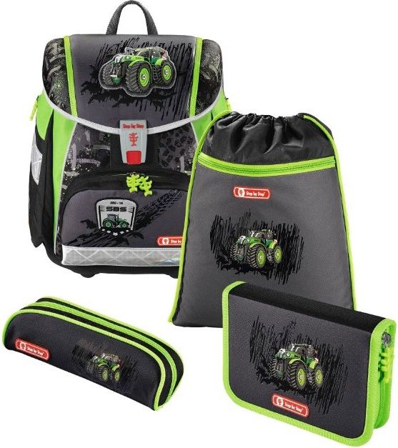 Školní aktovka Traktor TOUCH2 4-dílný set Hama Step by Step - obrázek 2