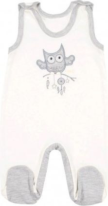 Kojenecké dupačky New Baby Owl béžové, Béžová, 74 (6-9m) - obrázek 1