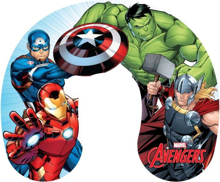 JERRY FABRICS Cestovní polštářek Avengers Polyester 28x33 cm - obrázek 1