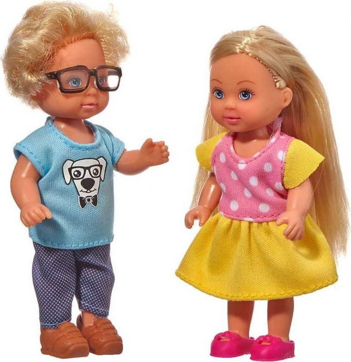 SIMBA Set panenka Evička školačka 12cm se spolužákem Evi Love - obrázek 1