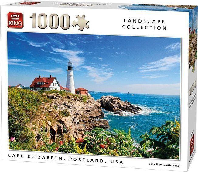 KING Puzzle Cape Elizabeth, USA 1000 dílků - obrázek 1