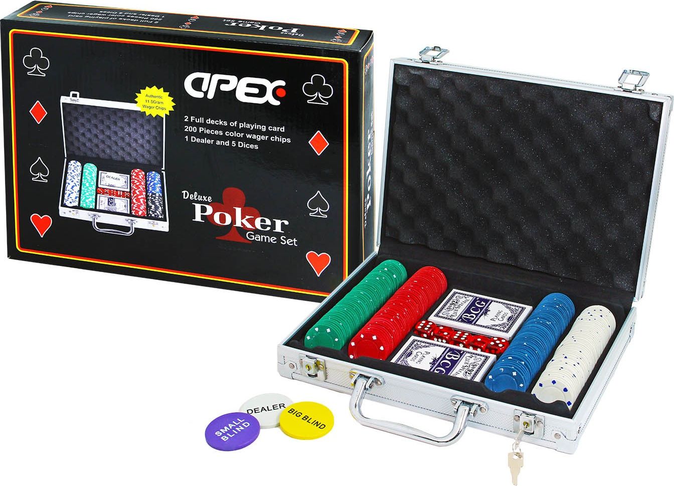 Hra Poker v hliníkovém kufříku - obrázek 1