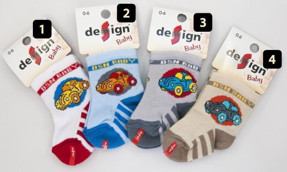 Design Socks dětské ponožky autíčko - obrázek 1