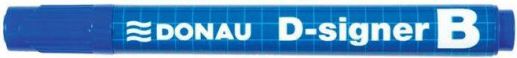 Popisovač na bílou tabuli "D-signer B", modrá,  2-4mm, kuželový hrot, DONAU - obrázek 1
