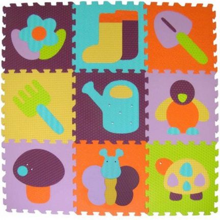 BABY GREAT Pěnové puzzle Barevná zahrádka SX (30x30) - obrázek 1