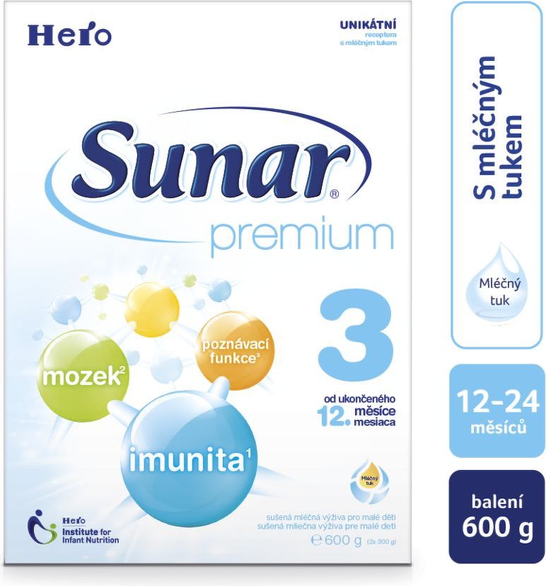 HERO CZECH Sunar premium 3 600g (nový) - balení 3 ks - obrázek 1