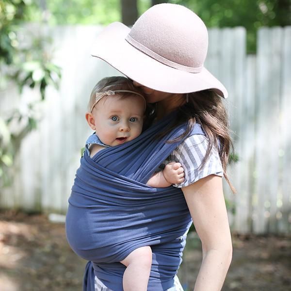 BOBA Nosič dětí / šátek Wrap Vintage Blue - obrázek 1