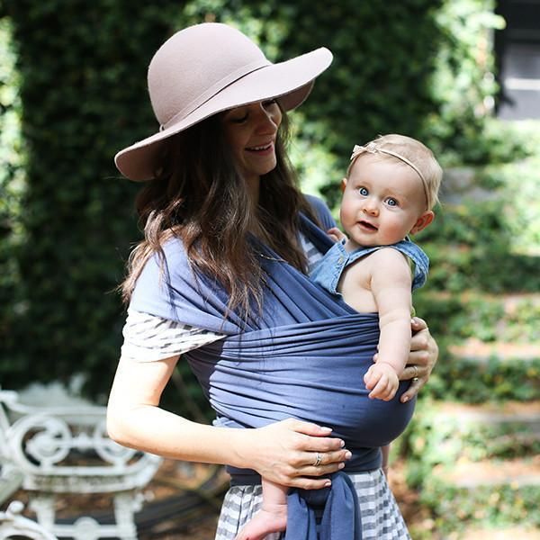 BOBA Nosič dětí / šátek Wrap Vintage Blue - obrázek 2