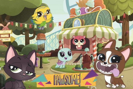 TREFL Puzzle Littlest Pet Shop: Hraní v parku 100 dílků - obrázek 1