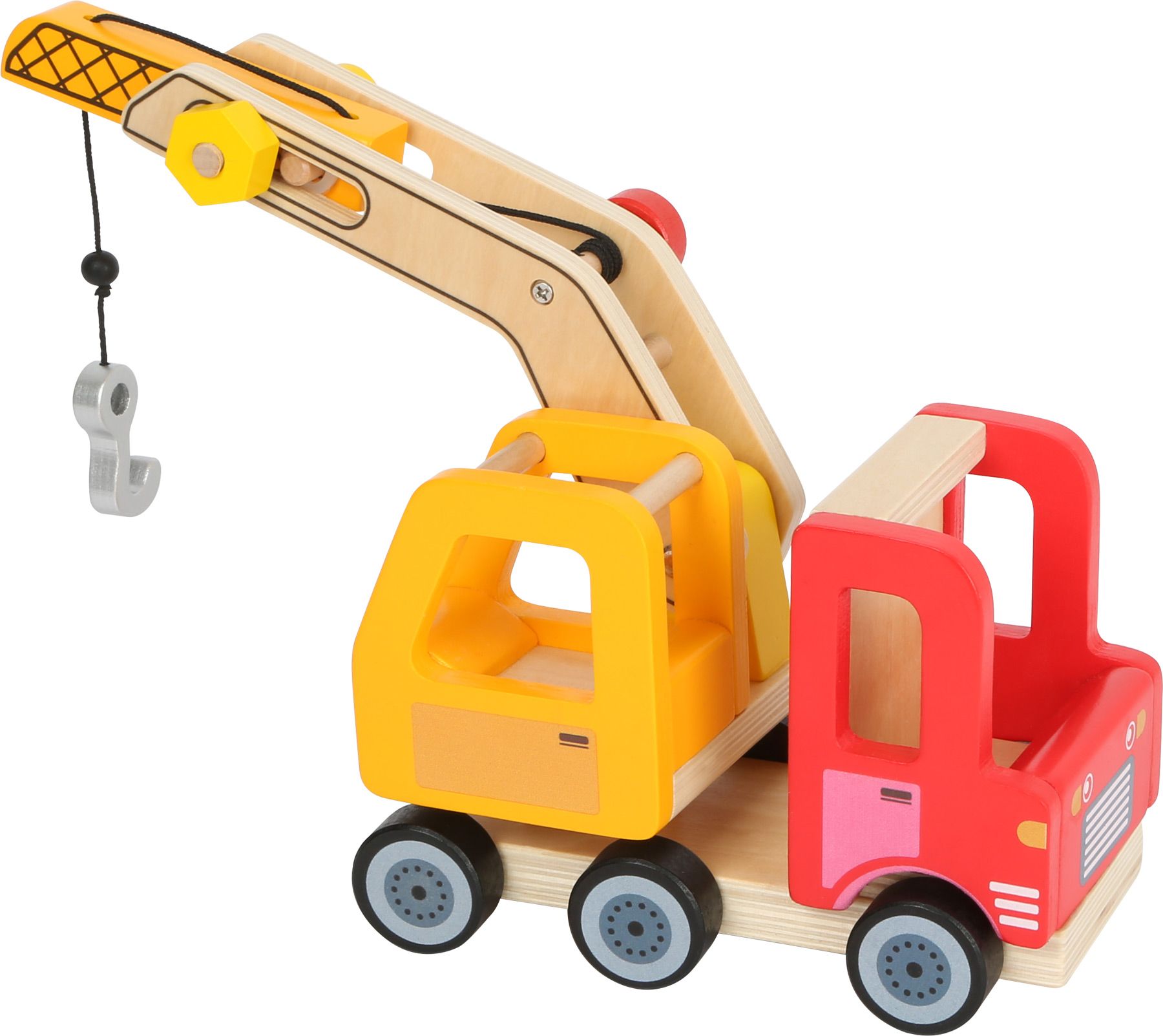 Small Foot Dřevěné auto s jeřábem - obrázek 4