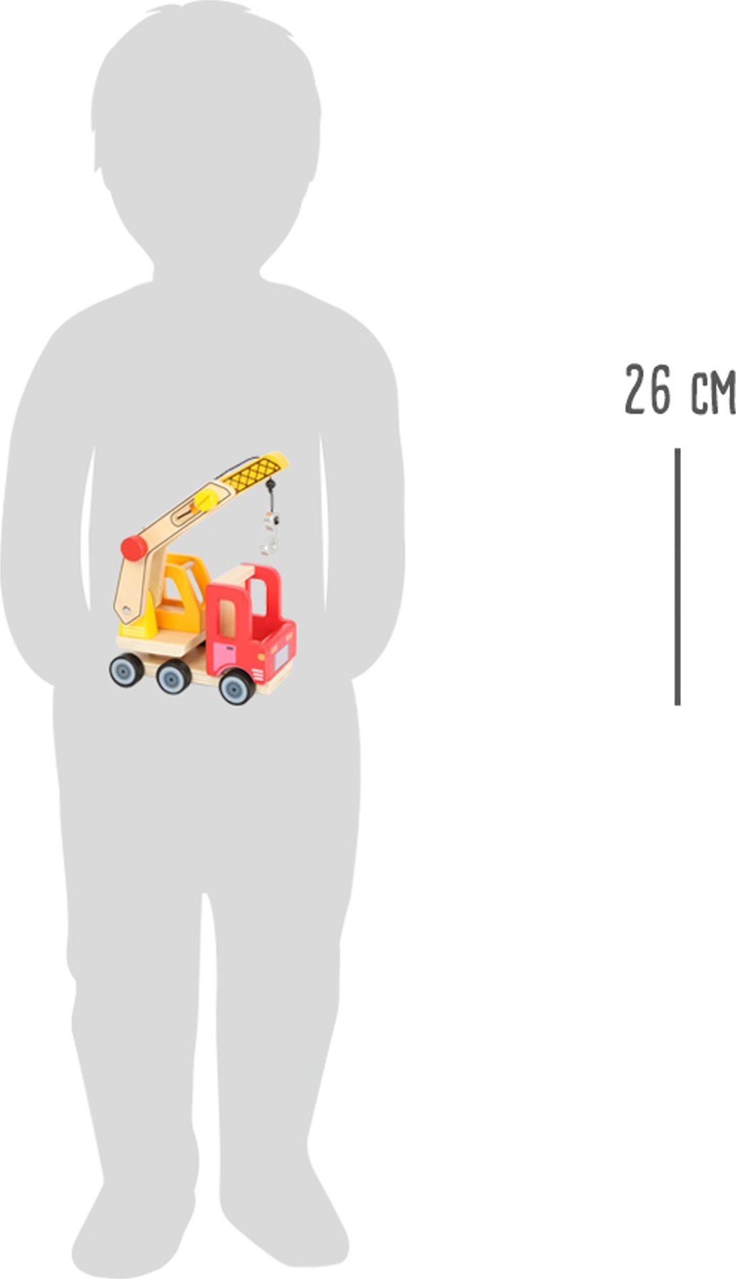 Small Foot Dřevěné auto s jeřábem - obrázek 6