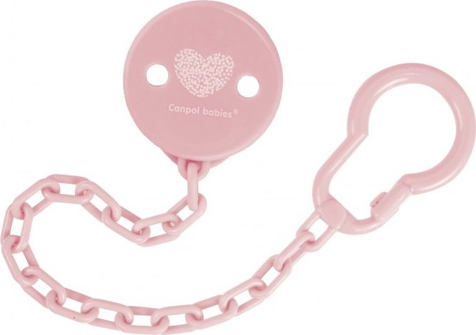 Řetízek na šidítko Canpol Babies Pastels růžový 10/890 - obrázek 1