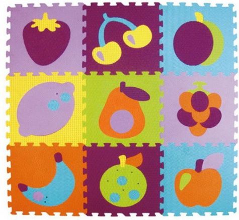 BABY GREAT Pěnové puzzle Barevné ovoce SX (30x30) - obrázek 1