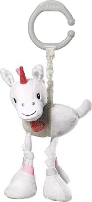 BabyOno Závěsná plyšová hračka s vibrací Jednorožec Lucky, 25 cm - obrázek 1