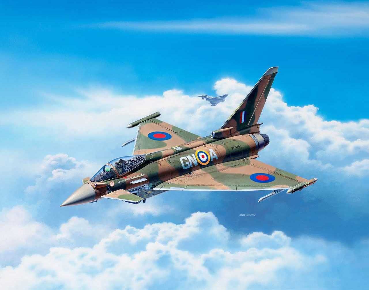 REVELL ModelSet letadlo 63900 - 100 Years RAF: Eurofighter Typhoon RAF (1:72) - obrázek 8